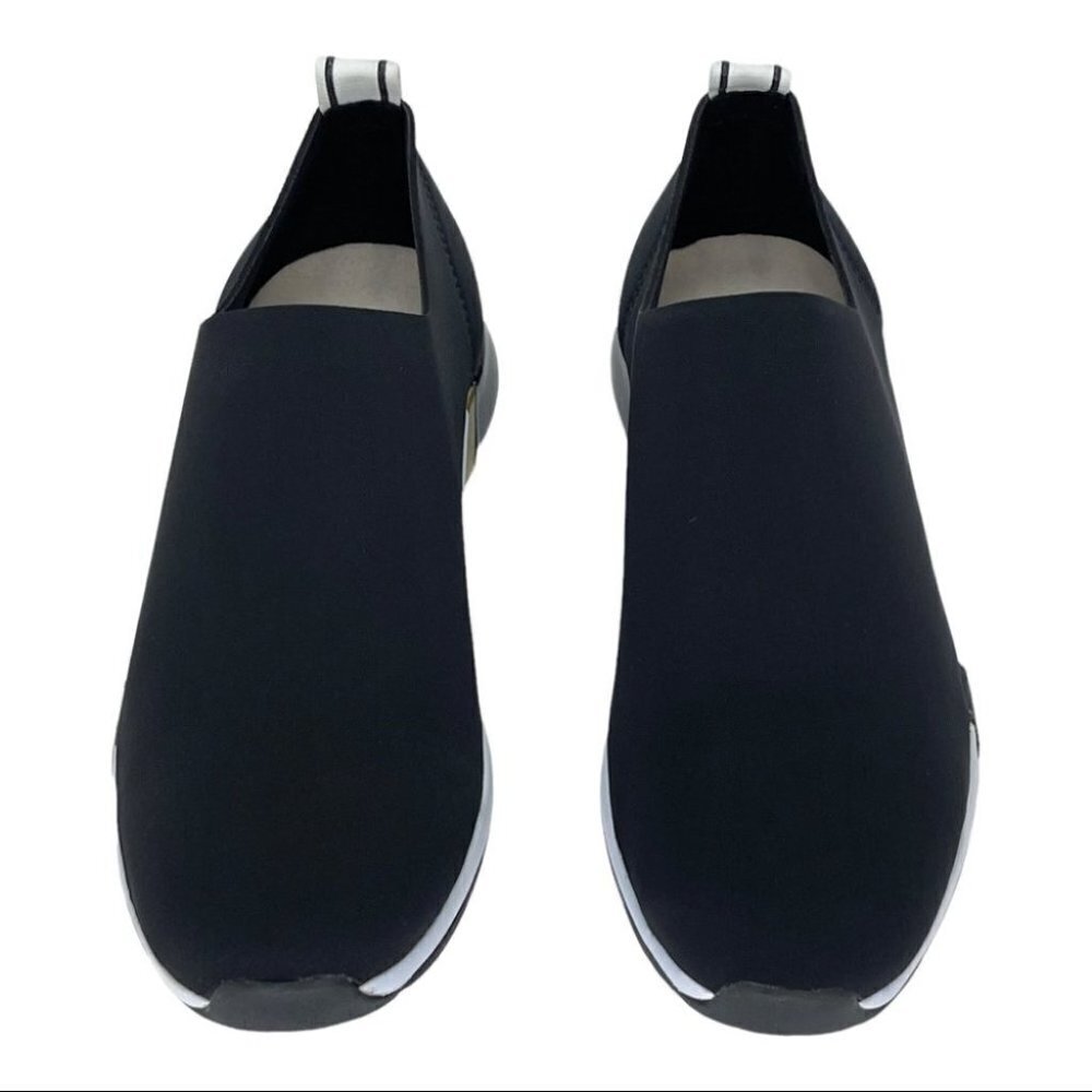 Kenneth Cole Santell Black Neoprene Slip On Sneakers Size 9.5M - Picture 5 of 12